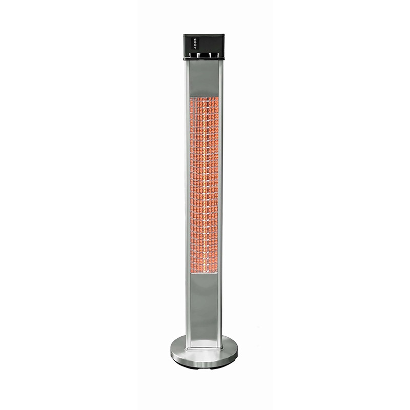 Infrared Electric Outdoor Heater Freestanding with Remote - 3 Heat Settings